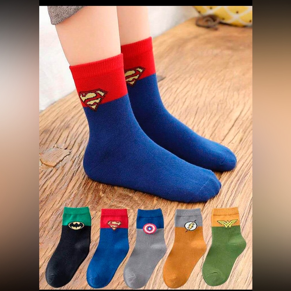 Superhero Casual Socks Set (5pack)